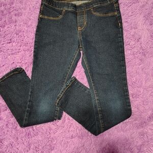 Blue Spice Dark Wash Kids Jeans with Orange Stitching